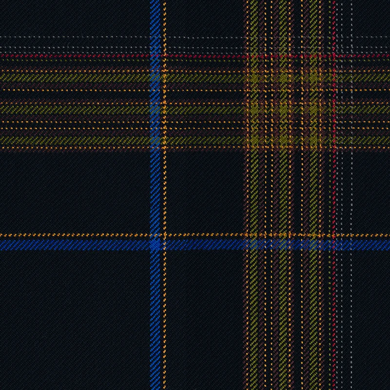 Maharam - Motif écossais mélangé - 466364.005 Ébène