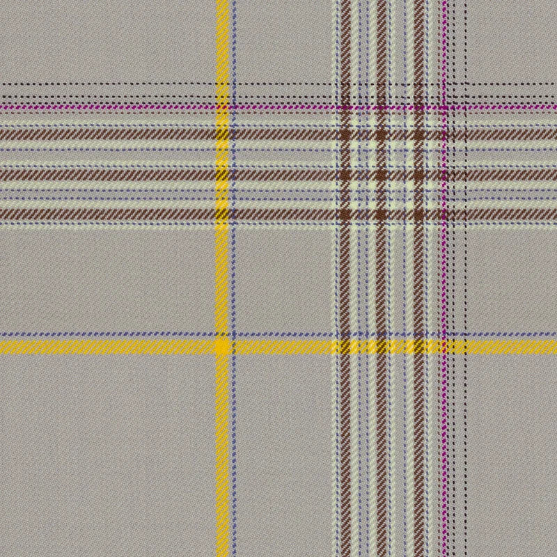Maharam - Motif tartan mélangé - 466364.001 Colombe