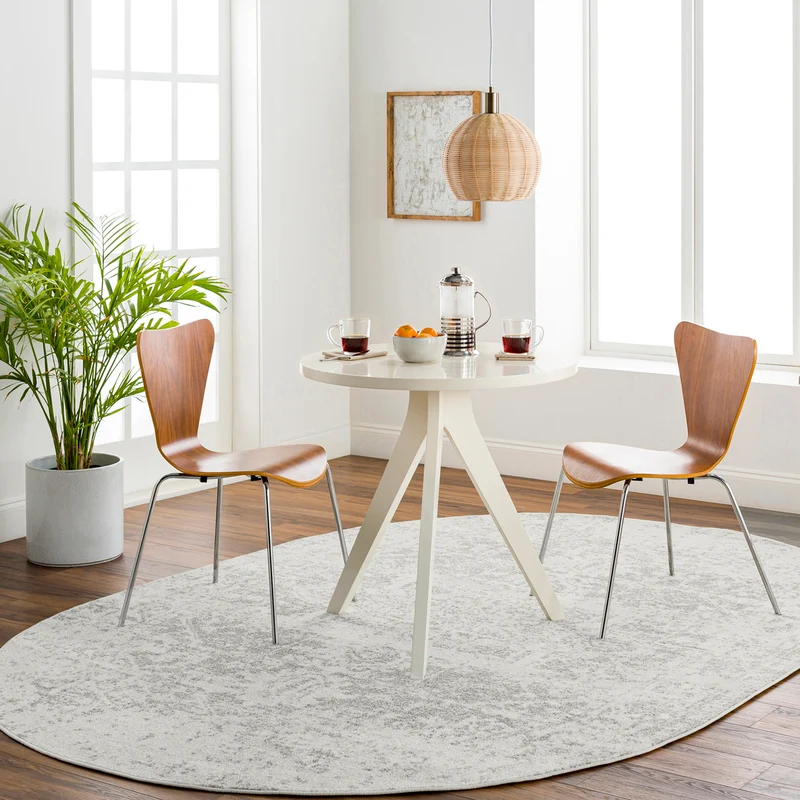 Tapis Oval Vintage Oriental Gris/Blanc Syracusa
