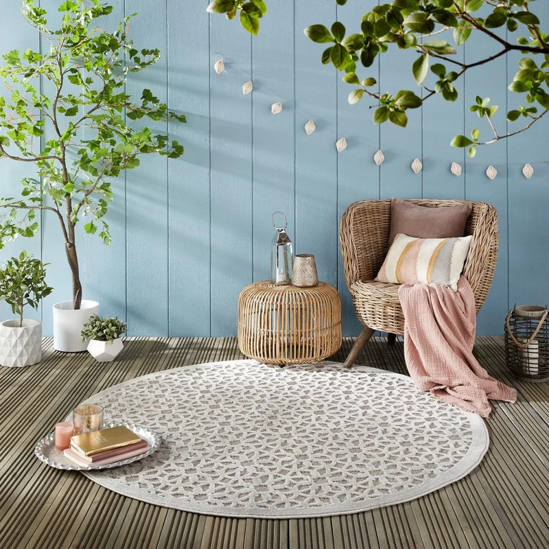 Tapis Extérieur Argento rond 160x160cm