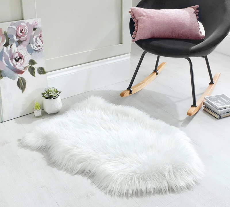 Tapis effet fourrure 60x90cm