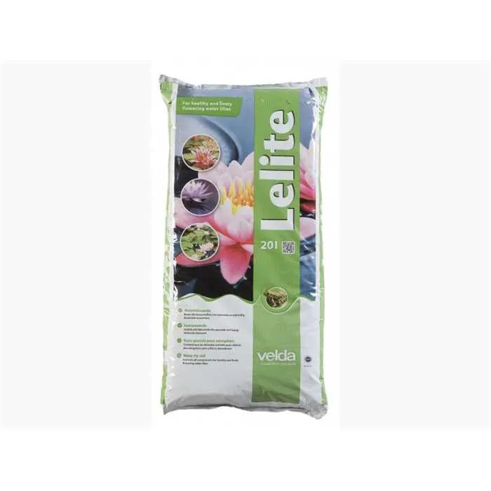Terreau aquatique Lelite 20L - Spécifique pour nénuphar - Velda