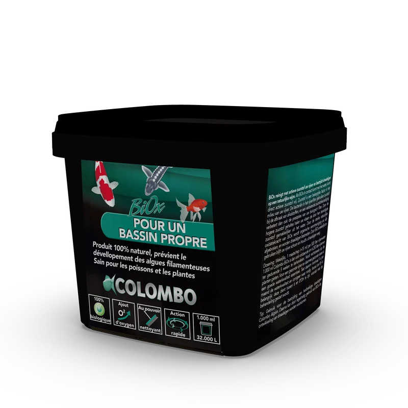 BiOx 1000ml/32.000litres - Oxygène actif pour nettoyer le bassin - Colombo