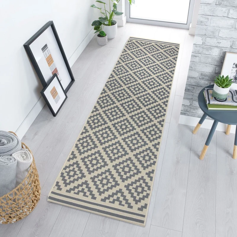 Tapis de couloir Moretti Beige/gris 66x230cm