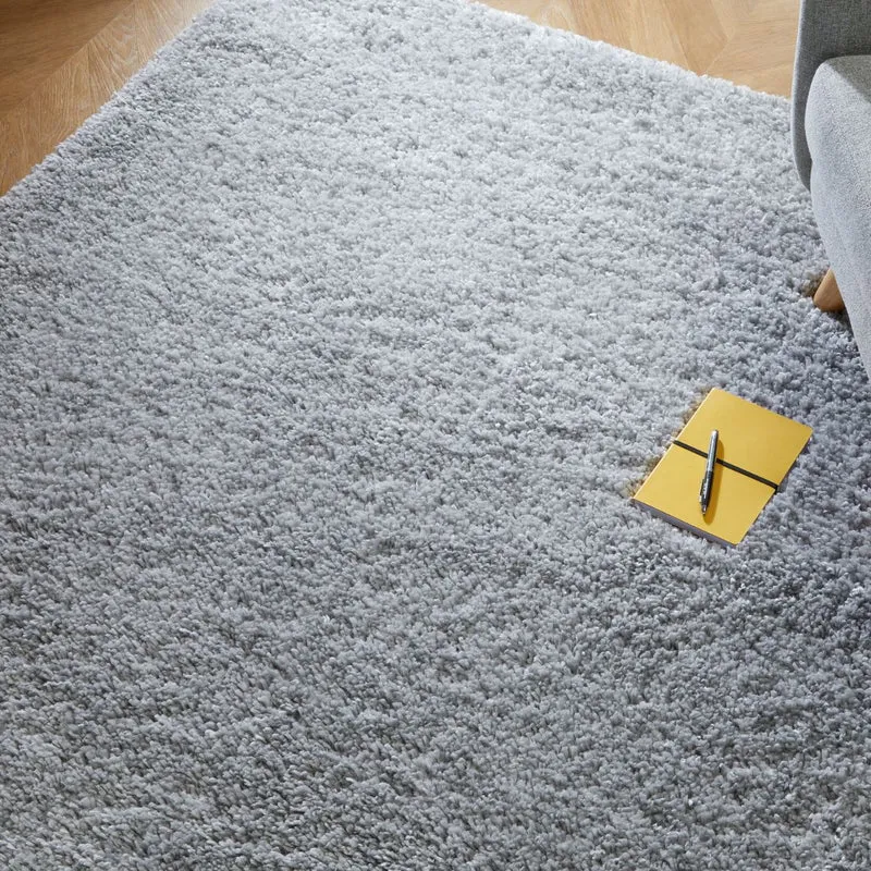 Tapis Shaggy gris clair