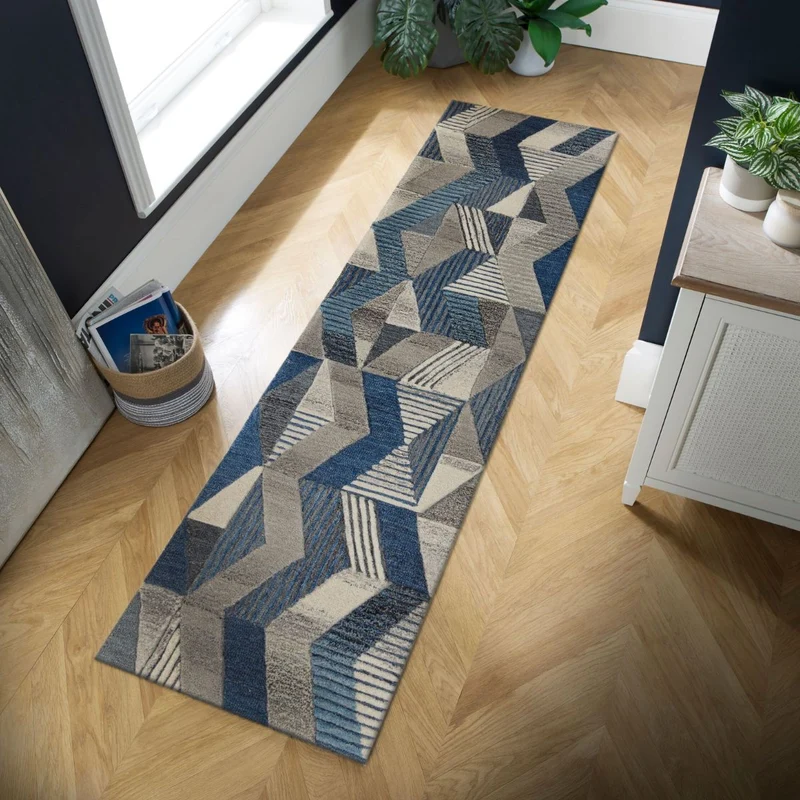 Tapis de couloir Asher laine 60x230cm