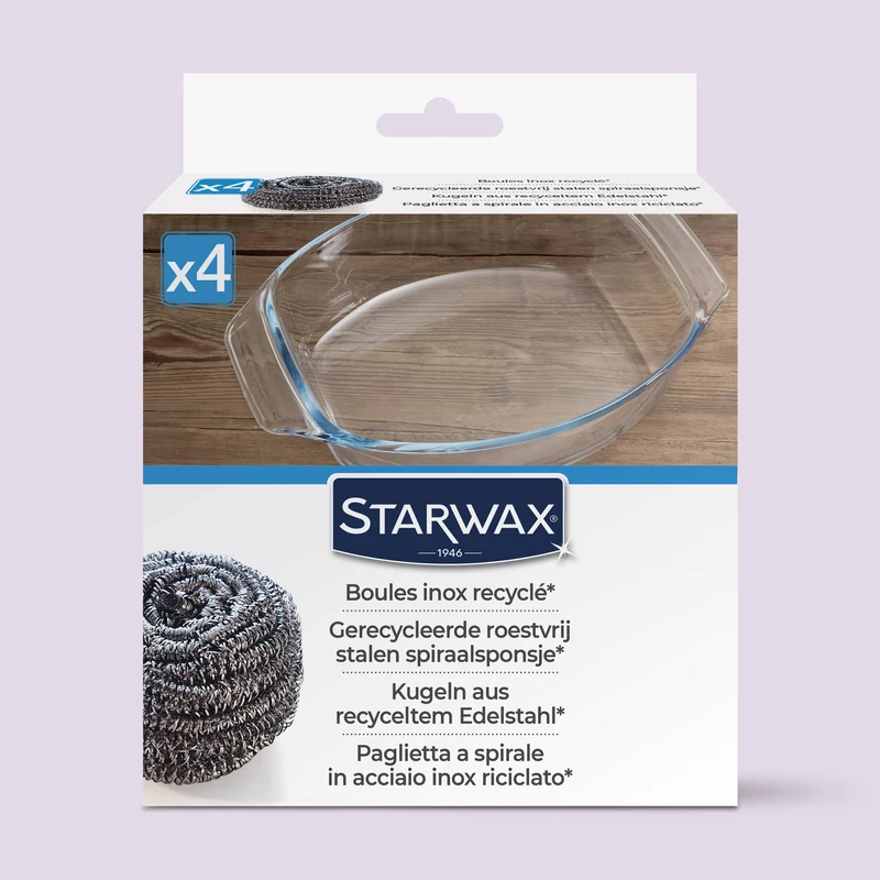 Boules inox recyclées x4 (70% recyclé)