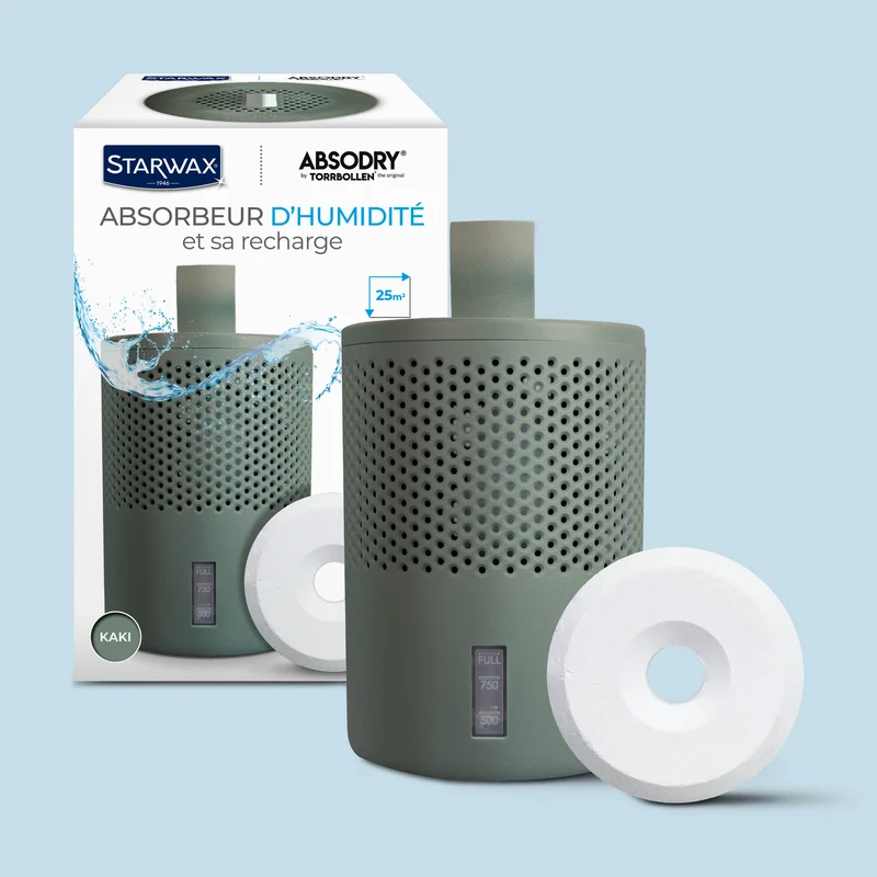 Absorbeur d'humidité + 1 tablette