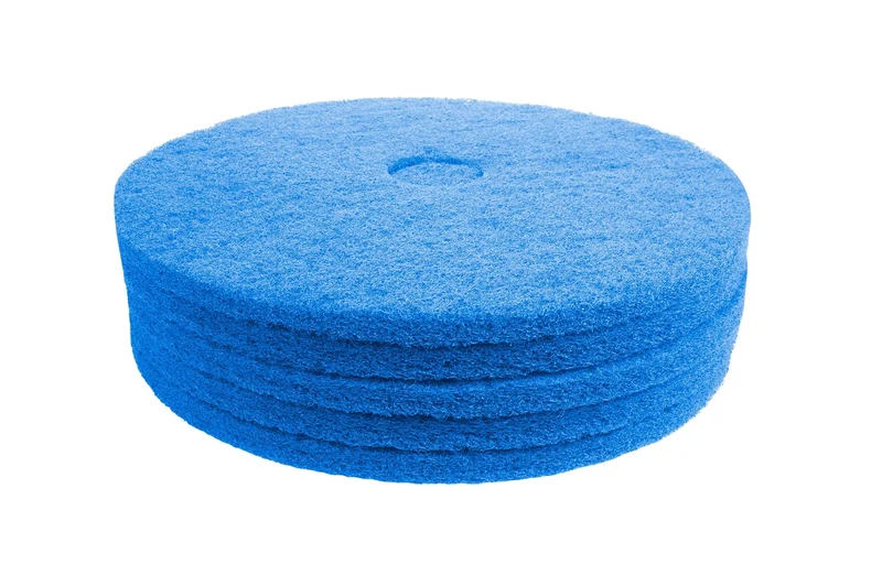 Tampons pour polisseuse à plancher - nettoyant - 18" (45,7 cm) - bleu - boîte de 5 - Norton