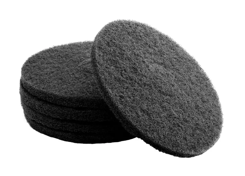 Tampons pour polisseuse à plancher - pour décaper - 15" (38,1 cm) - noir - boîte de 5 - Norton