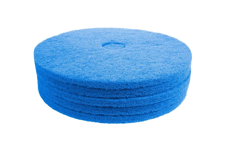 Tampons pour polisseuse à plancher - nettoyant - 17" (43,1 cm) - bleu - boîte de 5 - Norton