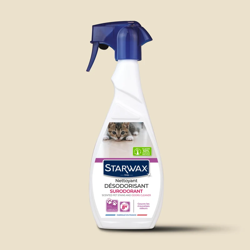 Nettoyant désodorisant surodorant spécial milieu animal