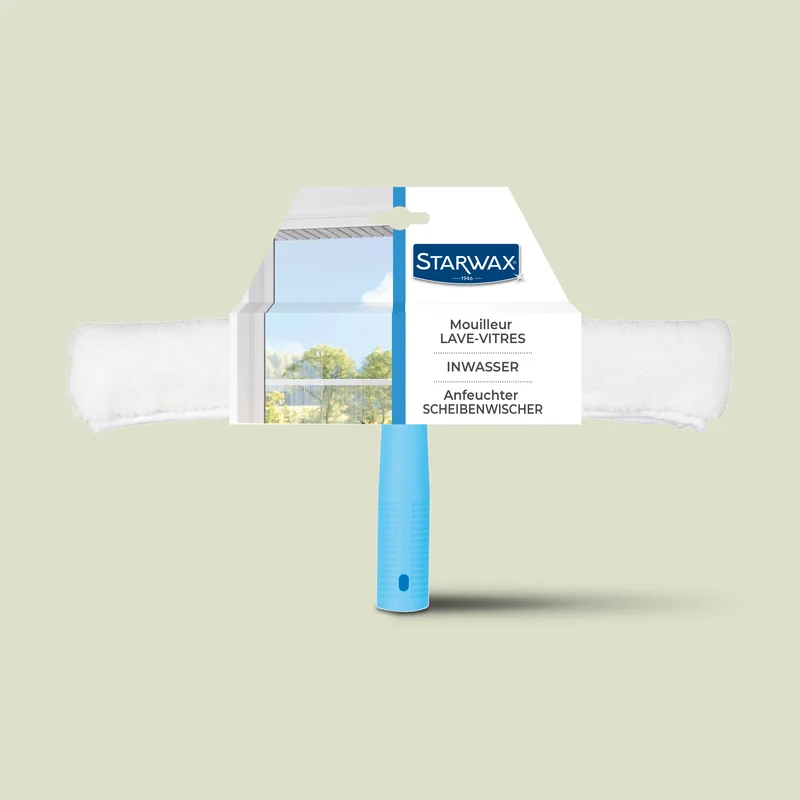 Mouilleur avec housse microfibre pour vitres