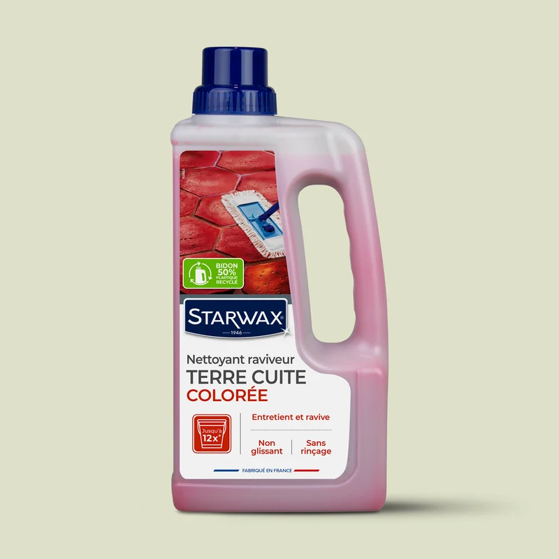 Nettoyant raviveur coloré pour tomettes et terres cuites