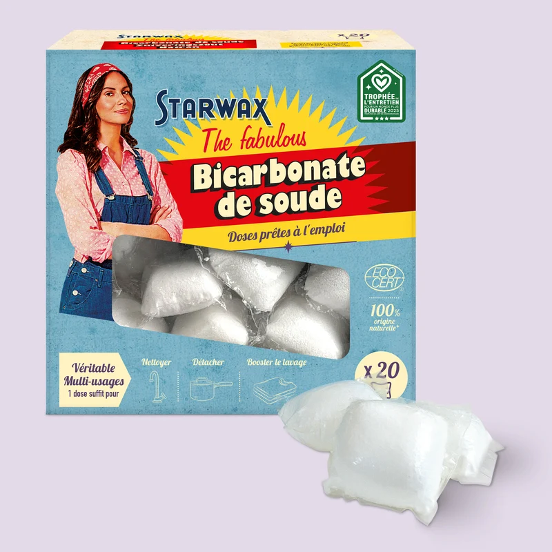 Bicarbonate de soude en doses prête à l'emploi