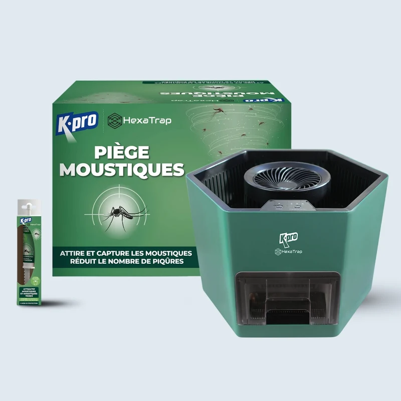 Piège électrique à moustiques et moustiques tigres + 1 seringue d'attractif