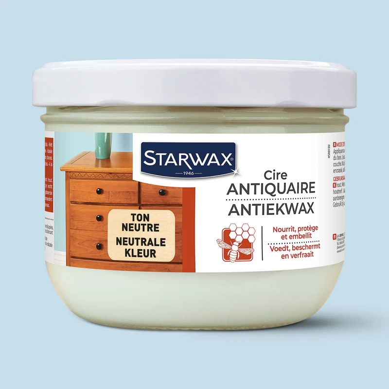 Cire antiquaire pâte pour bois cirés