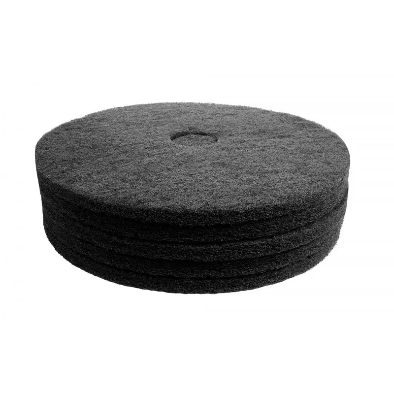 Tampons pour polisseuse à plancher - pour décaper - 21" (53,3 cm) - noir - boîte de 5 - Norton