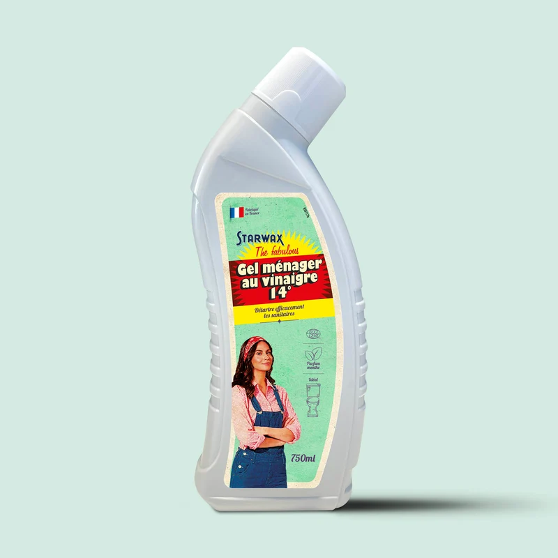 Gel Ménager au vinaigre spécial sanitaires et cuvettes WC