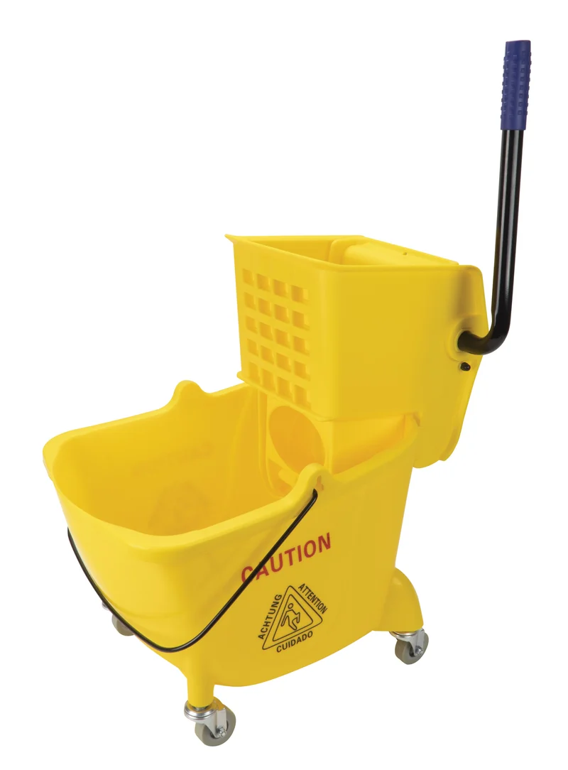 Ensemble seau et tordeur à pression latérale - 26 L ( 6 gal) - jaune