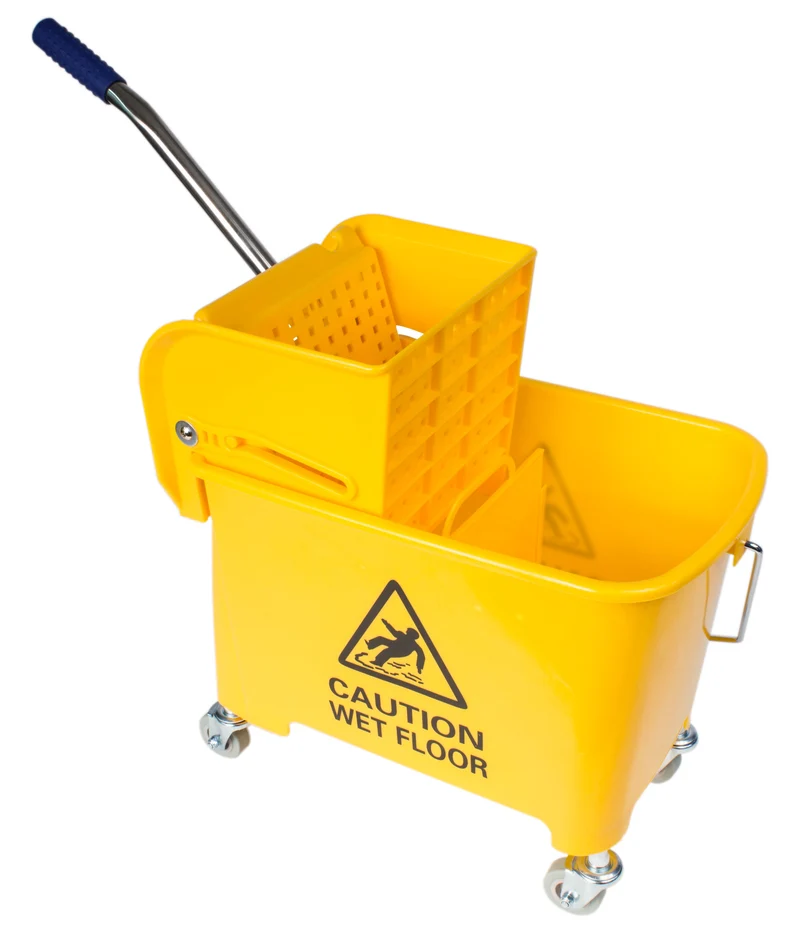 Ensemble seau et tordeur à pression latérale - 5 gal (21 L) - jaune