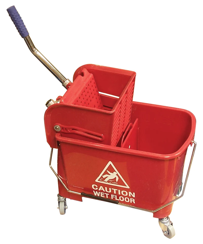 Ensemble seau et tordeur à pression latérale - 5 gal (21 L) - rouge