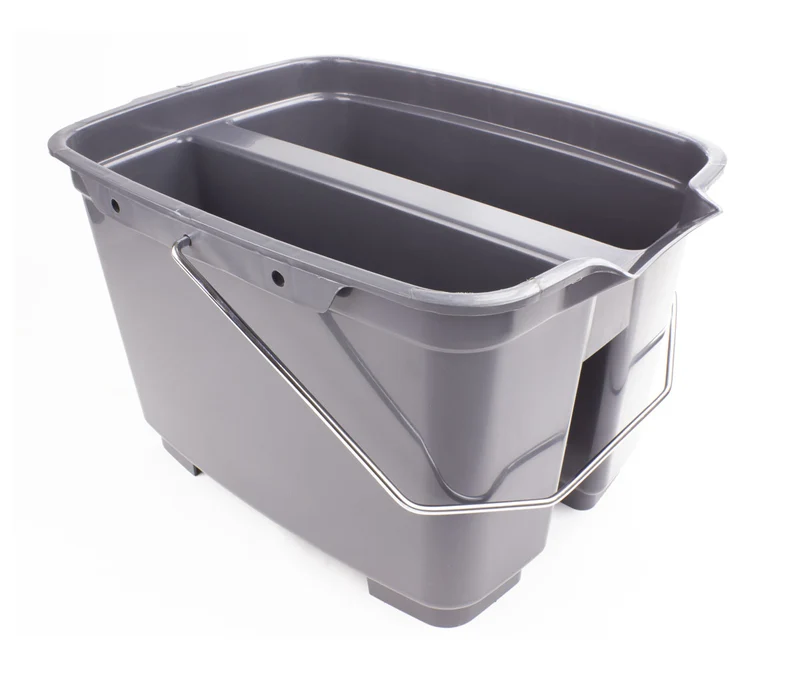 Seau à double compartiment - 2,2 gal (10 L) - gris