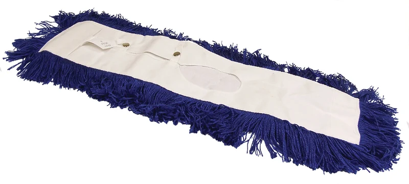 Vadrouille d'époussetage ovale - synthétique - 5'' x 18'' (12,7 cm x 45,7) - bleue