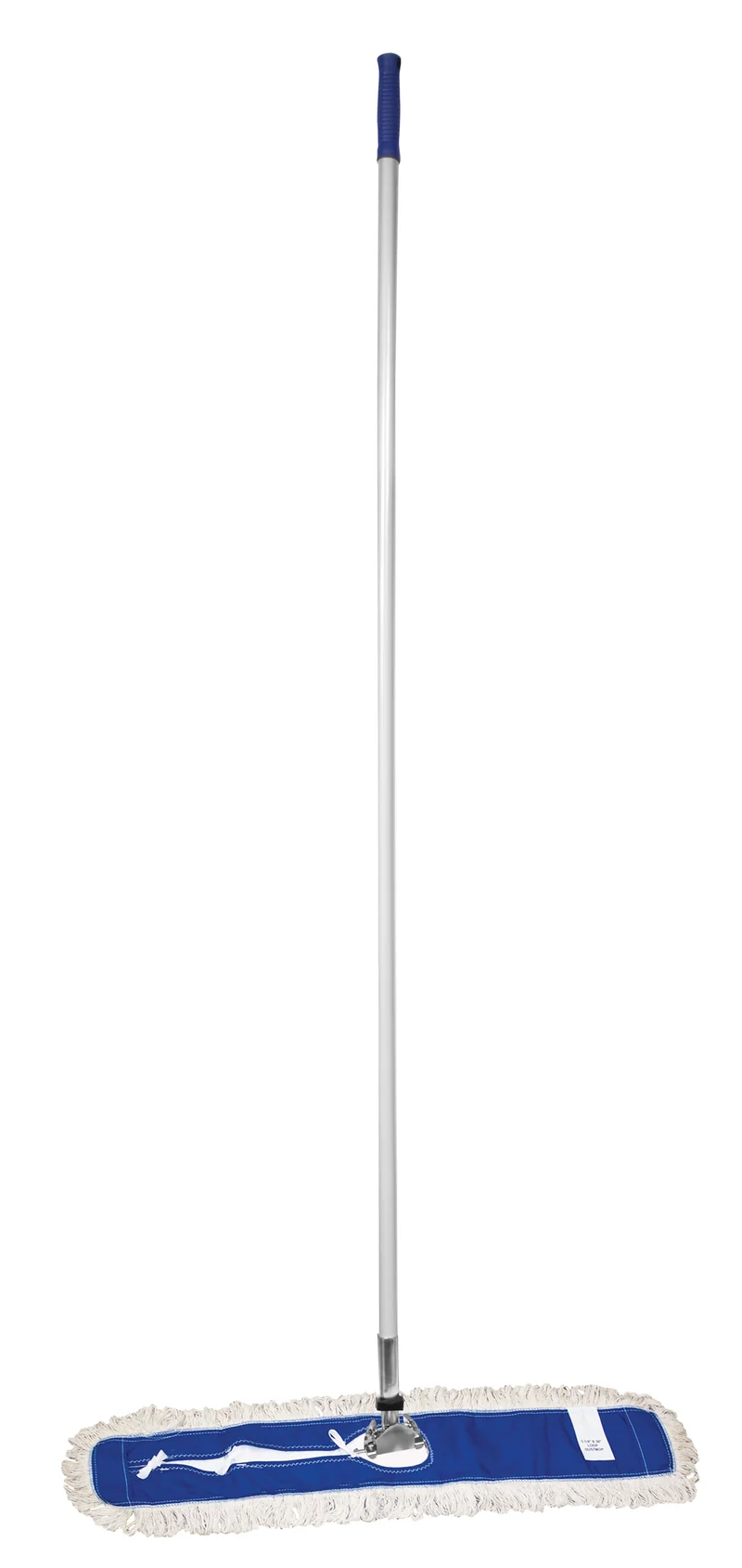 Vadrouille sèche pour les planchers - manche inclus 60'' - Largeur 48" (121,9 cm) - blanche et bleue