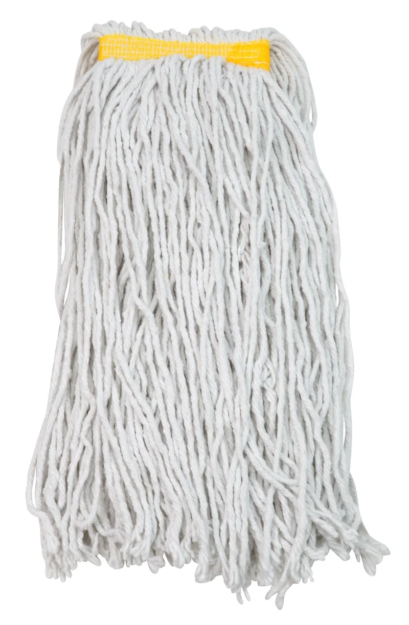 Tête de vadrouille / moppe synthétique de rechange - humide pour laver - 907 g (32 oz) - blanche