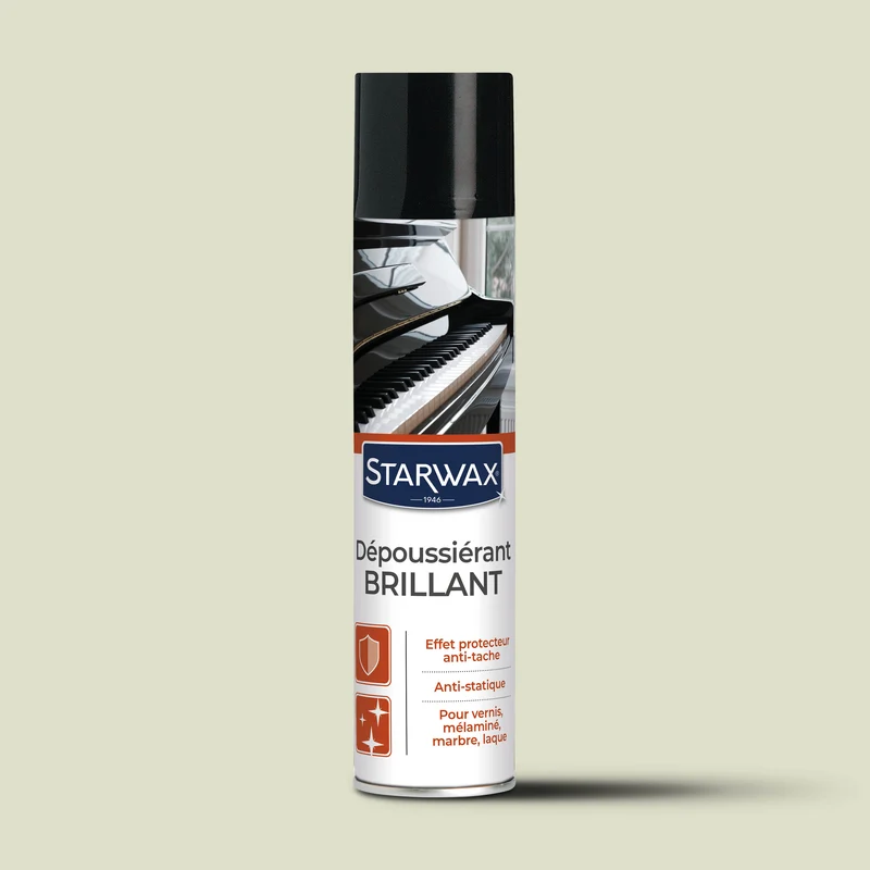 Nettoyant dépoussiérant brillant pour mobilier intérieur