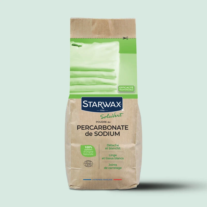 Ma poudre détachante & raviveur de blancheur au percarbonate de soude – Sachet éco