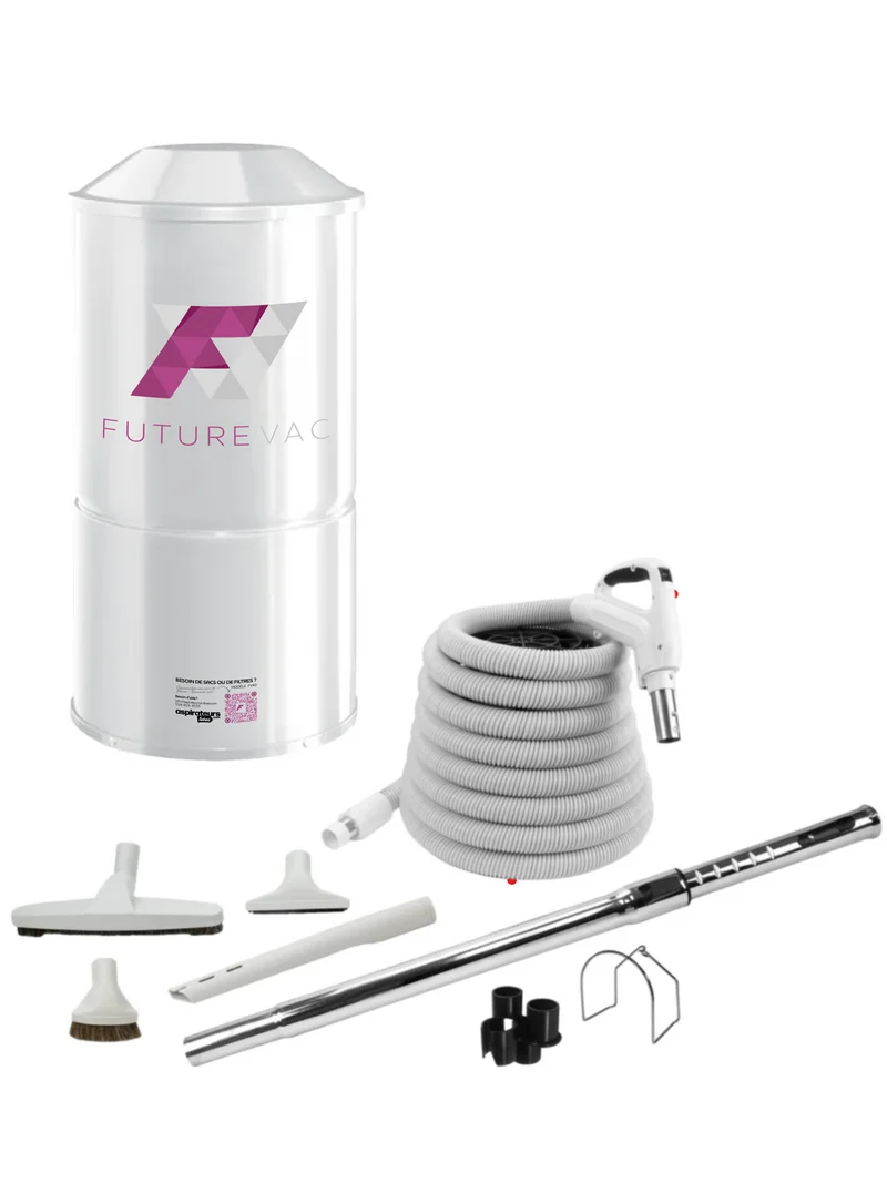 Aspirateur central combo - Future Vac - FV40 - 600 watts-air - Ensemble 35 pieds