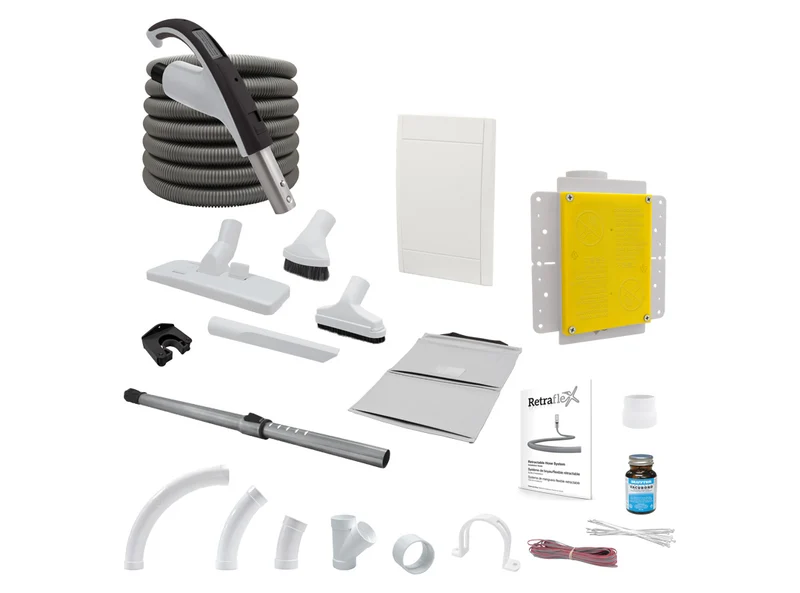 Ensemble d'installation pour boyau rétractable Retraflex avec accessoires - 30 à 60 pieds