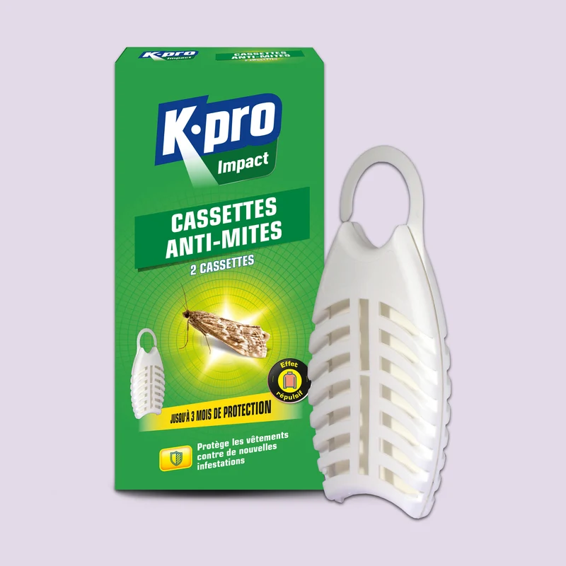 Cassettes répulsives mites des vêtements