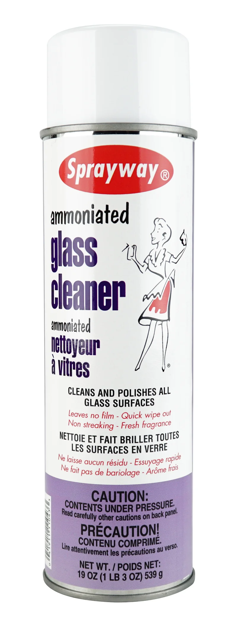 Nettoyant à vitres ammonié de Sprayway - 1 lb, 3oz (539g) - SW-043