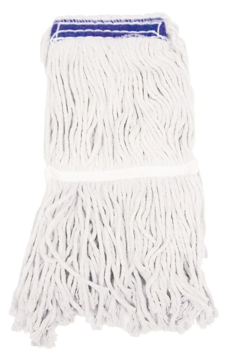 Tête de vadrouille / moppe synthétique de rechange - humide pour laver - 340 g (12 oz) - blanche - MOP12LW