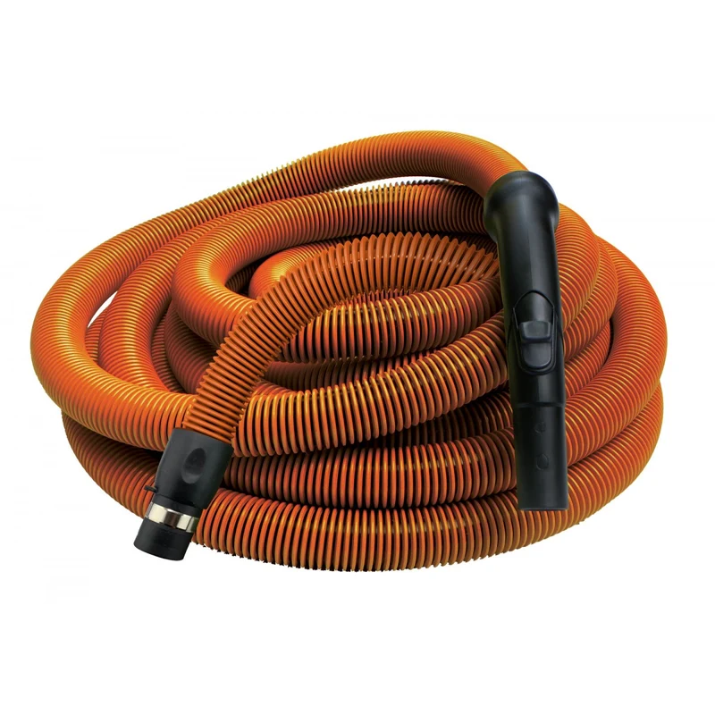 Boyau pour aspirateur central - Poignée en plastique - Orange - 30' ou 50'
