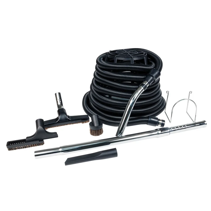Ensemble pour aspirateur central - Garage de luxe - 30' à 40' - Noir
