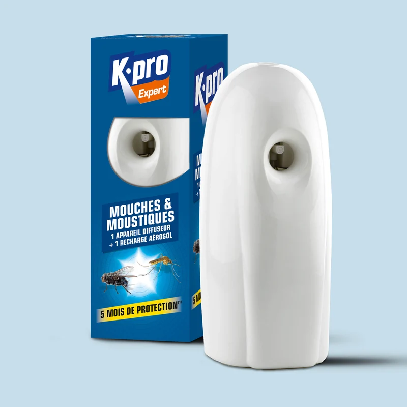 Diffuseur automatique contre les mouches et moustiques