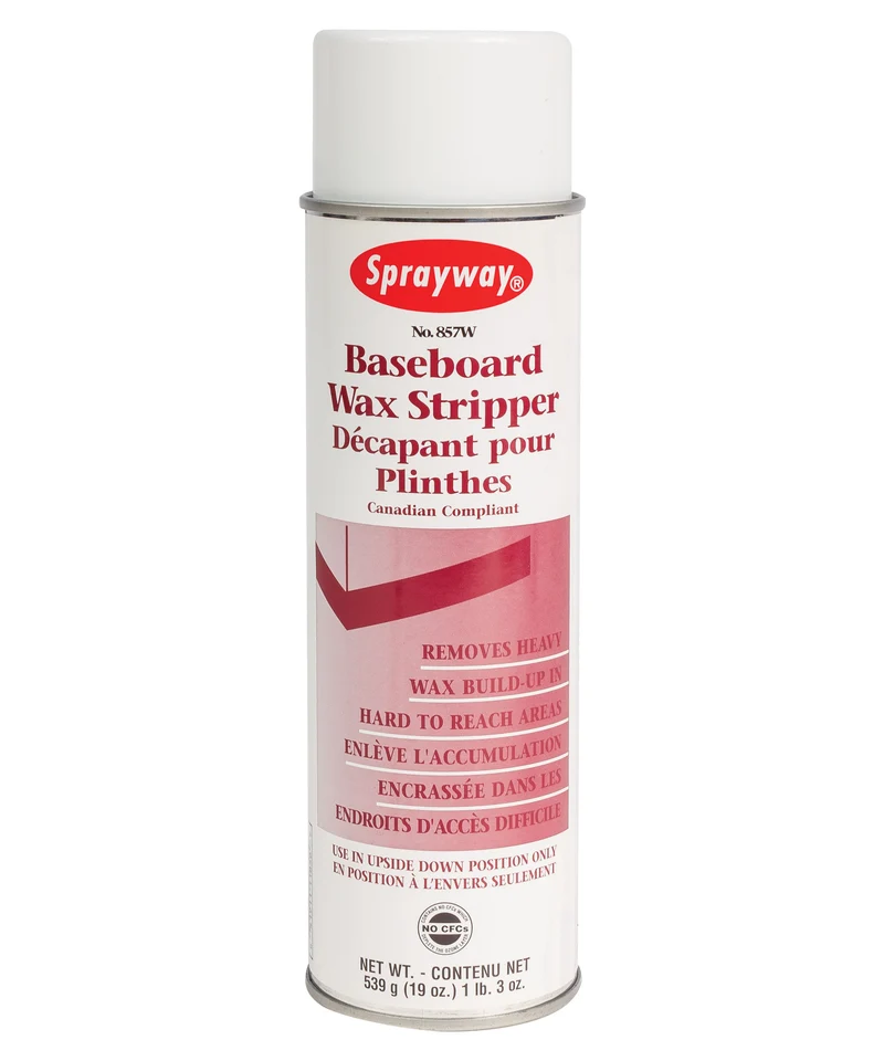 Décapant de cire accumulée sur plinthes - 19 oz (539 g) - Sprayway SW857