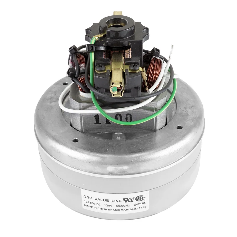 Moteur pour aspirateur "Thru-Flow" - dia 5,7" - 2 ventilateurs - 120 V - haute performance - Lamb / Ametek 131110-00