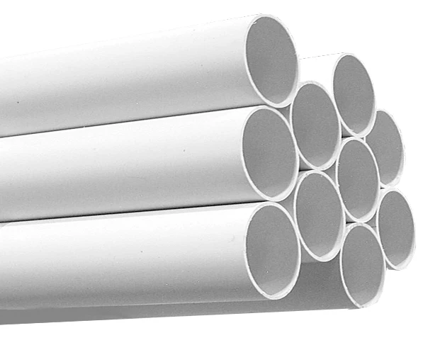 Tuyauterie en PVC - 50,8 mm (2") diamètre - 2,4 m (8') de longueur - pour installation aspirateur central - blanc - paquet de 80'
