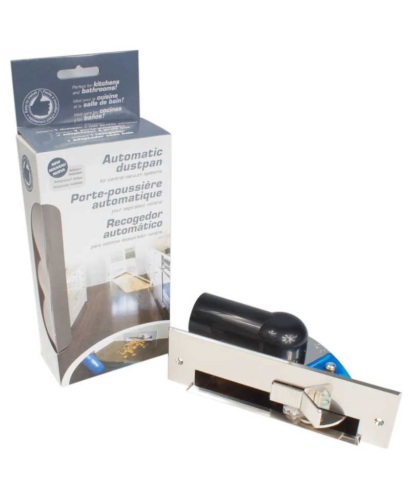 Valve d'admission de balayage pour aspirateur central (ramasse-miettes) - inox - Plastiflex VCPSLV01