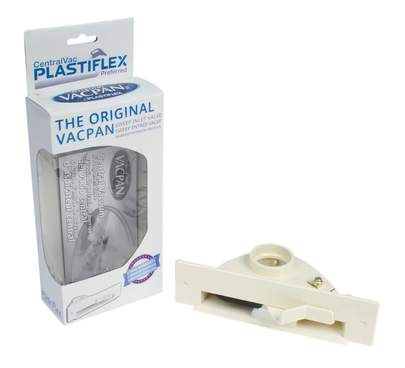 Porte-poussière automatique pour aspirateur central beige Plastiflex VCPA01