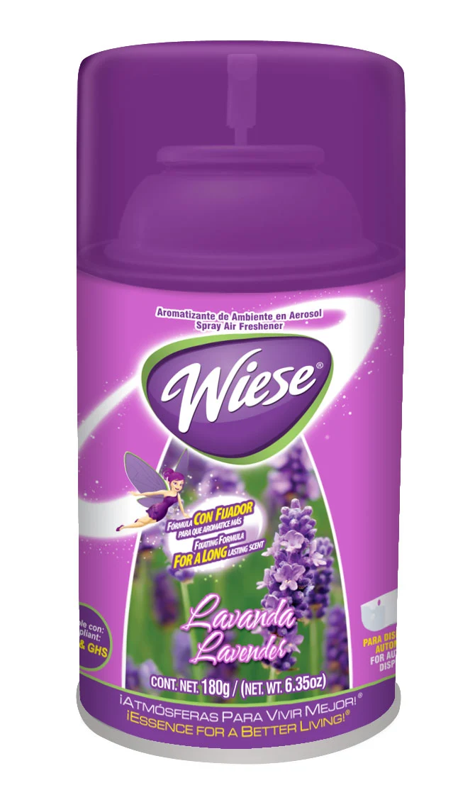 Déodorisant en aérosol intermittent - parfum lavande - 180 ml (6,2 oz) - Wiese NAEDC17