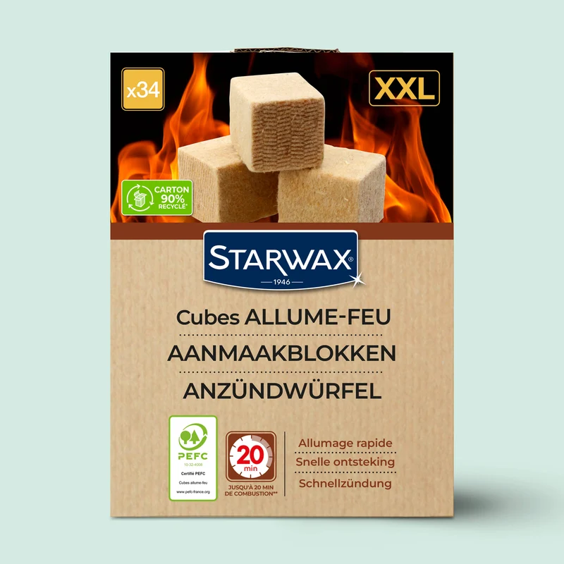 Cubes allume feu XXL PEFC