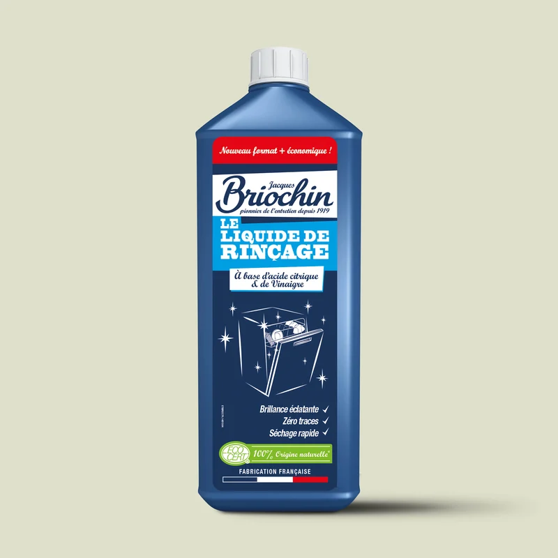 Le liquide de rincage à base d'acide citrique & de vinaigre