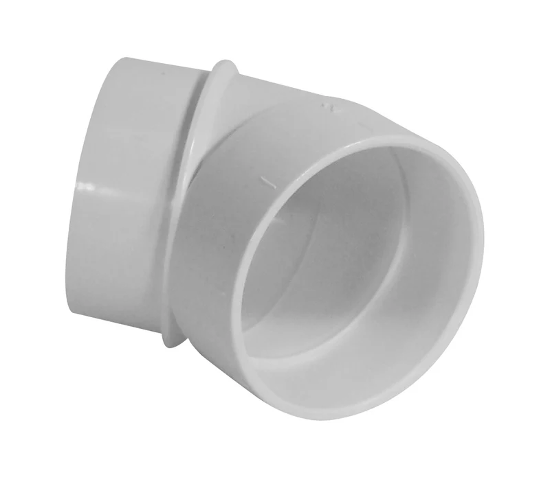 Coude 45° M/F - raccord pour installation aspirateur central - blanc - Plastiflex SV8060