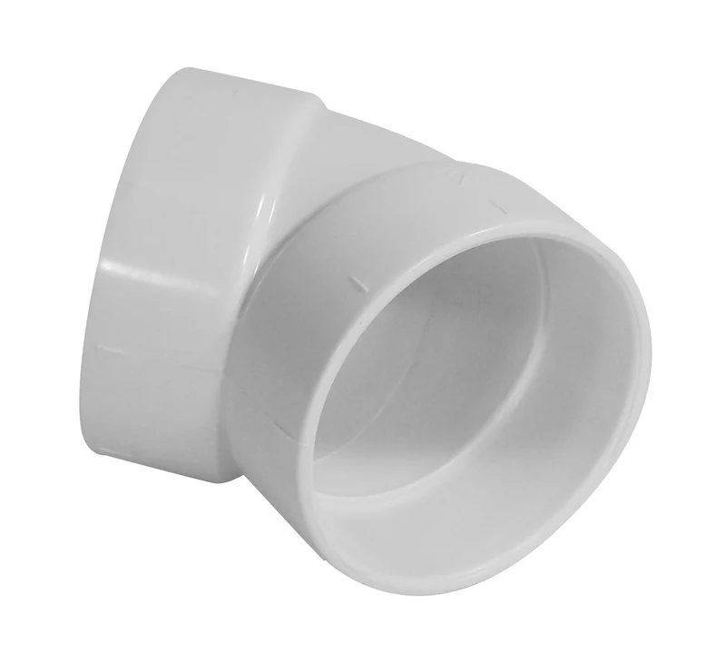 Coude 45° - raccord en "L" - pour installation aspirateur central - blanc - Hayden 765517W